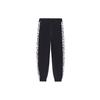 Li Ning X Jason Wu Collaboration Fashion Series Side Print Long Jogger Knit Sports Брюки унисекс Брюки черные AKLRG09-1