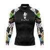 Mens Basic Long Sleeve Surf Shirt Anti-chafe Sun Protection Stretch Slim Fit Snorkeling Swimming