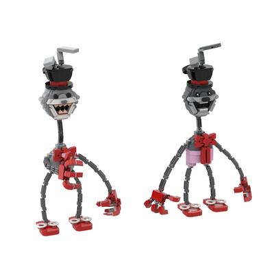 MOC Найти Фрэнки Игра Дьявольский Кролик Модель Строительные Блоки Страшный Фрэнки Падающие Бобы Фигурка Действия Кирпичная Игрушка Хэллоуин Подарок для Взрослых