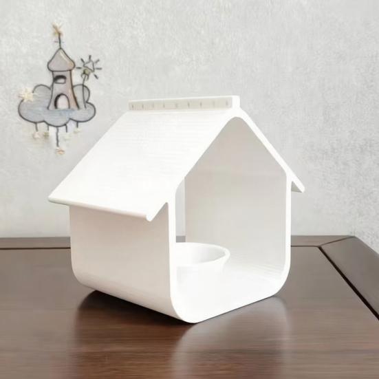 Водонепроницаемая кормушка для птиц в форме домика, подвесная, погодоустойчивая, для патио, террасы, веранды, сада, заднего двора