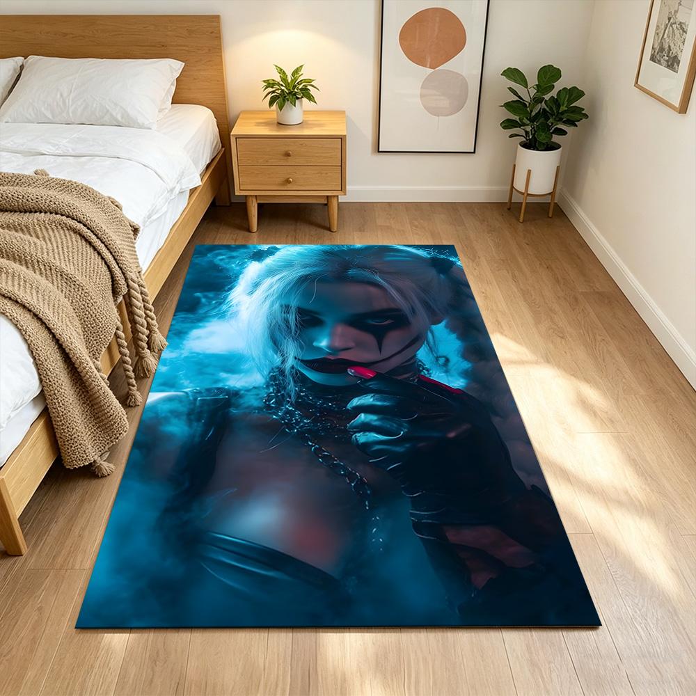Harley Quinn Floor Rug Office Rug Perfect for Foyer Outdoor Living Rooms Decorate room Anti-slip Rug Office home decor