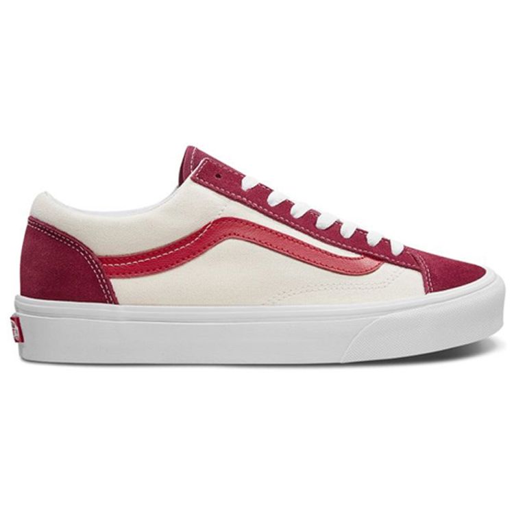 Vans Стиль 36 Ретро Спортивные Велосипедные Красные Кроссовки Унисекс Poinsettia VN0A3DZ3VXZ