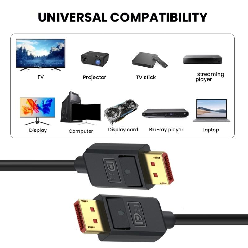 Кабель 52 Гбит/с 2.1 поддерживает разрешение 16K, 8K и 4K240 Гц, 4090, 7900xtx с HDCP, Аудио функции