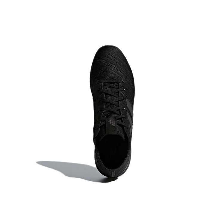 Adidas Nemeziz Tango 17.4 TR Круглый носок Шнуровка IC/IN Для зала Ткань Нескользящие Дышащие Футбольные бутсы Мужские Футбольные бутсы Черные CP9127