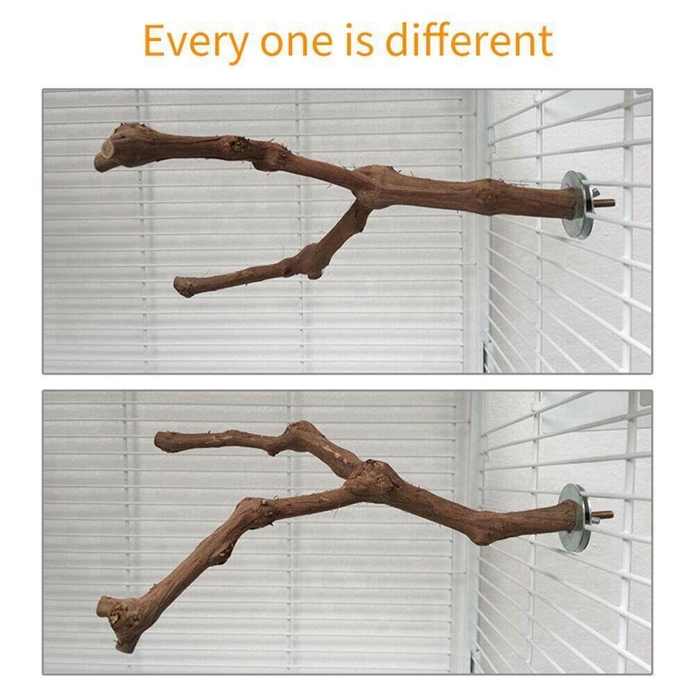 Аксессуары для клеток Подставка для жердочки Подставка для попугая Деревянная ветка Подставка для попугая Подвесные игрушки для птиц