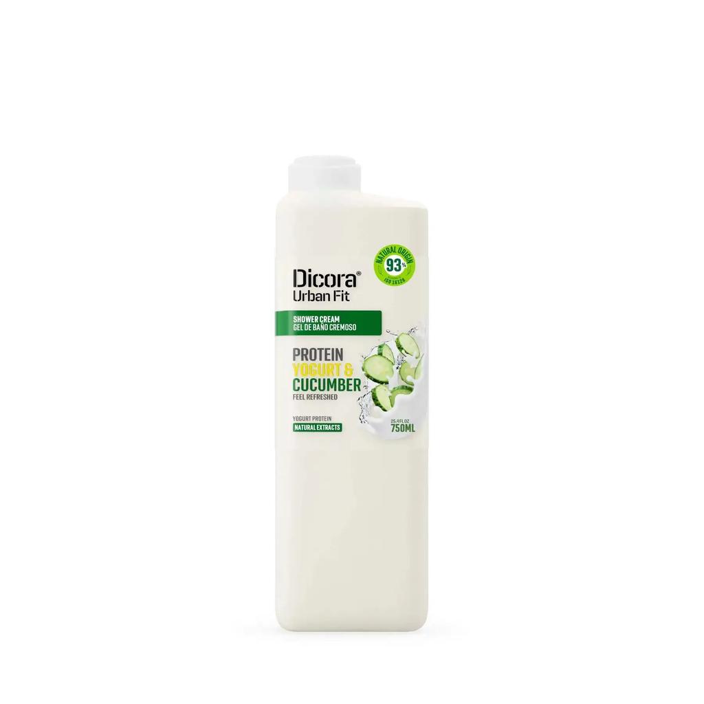 Shower Cream Protein Yogurt and Cucumber Dicora 750 Ml