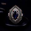 Colorful Crystal Marquise Cut Women's Finger Ring