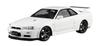 AOSHIMA Prepainted Model Series Nissan BNR34 Skyline II 2000 White Plastic Model 1/24 GT-R V Spec 03-B