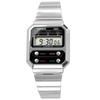 Casio CASIO Digital Men's Watch A100WE-1A Silver Retro Design International Model [Imported]