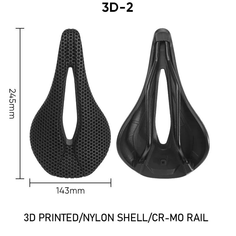 BUCKLOS Седло для велосипеда 3D-печатное углеродное волокно Дорожное велосипедное сиденье Дышащее Ультралегкое Велосипедные сиденья Велосипедные аксессуары