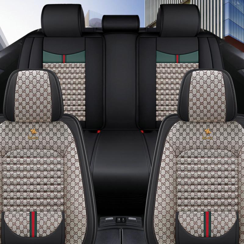 Износостойкая и грязеотталкивающая подушка сиденья Four Seasons. Чехол на автомобильное сиденье. Подушка сиденья. Полный набор чехлов для пятиместных автомобилей.