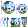 Football-Themed Party Supplies, Birthday Decoration, World Cup Tableware, Party Atmosphere, Banner Props