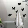 Gold/Silver/Black Butterfly Wall Hooks Three-dimensional Towel Hangers Key Holder Rack  Hats