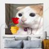 Милый тематический фон Гобелен Настенный декор Подарок на день рождения Украшение комнаты Баннер