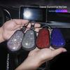 Sparkling Diamond Key Bag with Metal Buckle for Car and Home