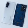 Для Xiaomi Poco F3 5G Стеклянная задняя крышка батарейного отсека Замена задней двери корпуса с объективом камеры