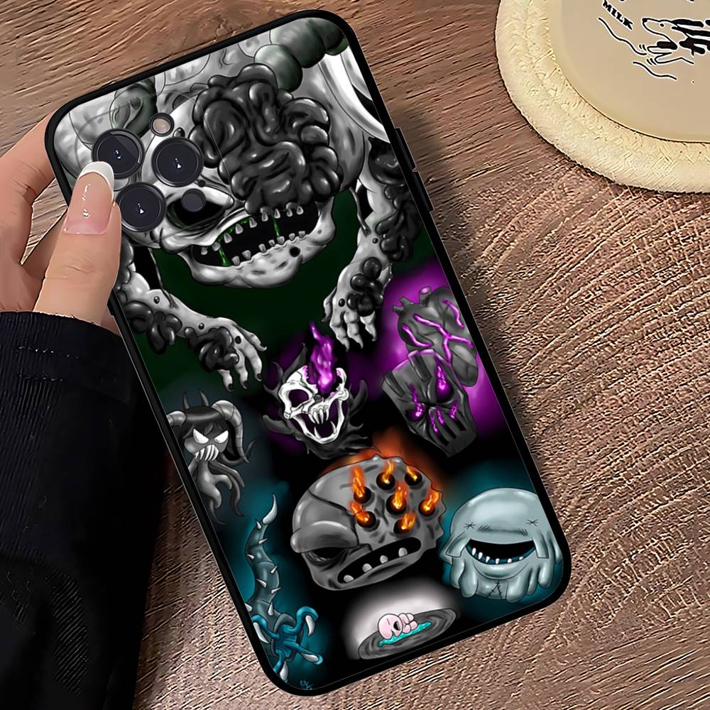 Чехол для телефона The Binding Of I-Isaac Black Мягкий для iPhone 16 15 14 13 11 12 17 Pro Max Mini Plus