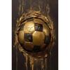 Classic Soccer Aesthetic Wall Art Abstract Black Gold Graffiti HD Canvas  Poster Print Home Bedroom Living Room Decor