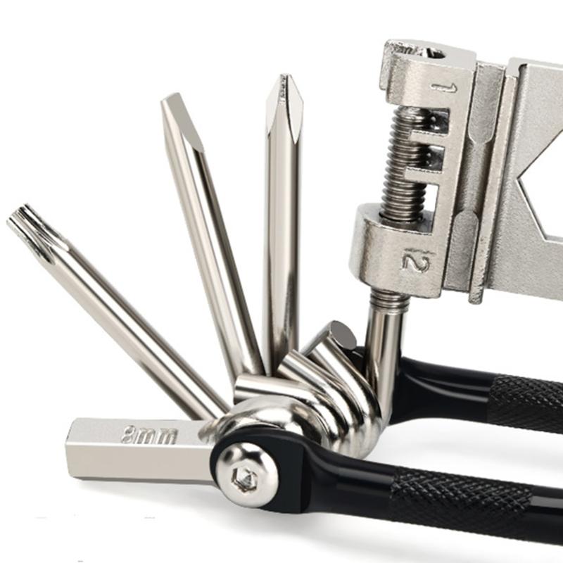 Мультитул для обслуживания велосипедов Инструмент для ремонта велосипедов Гаечный ключ 16 в 1 Многофункциональный Инструмент для обслуживания велосипедов