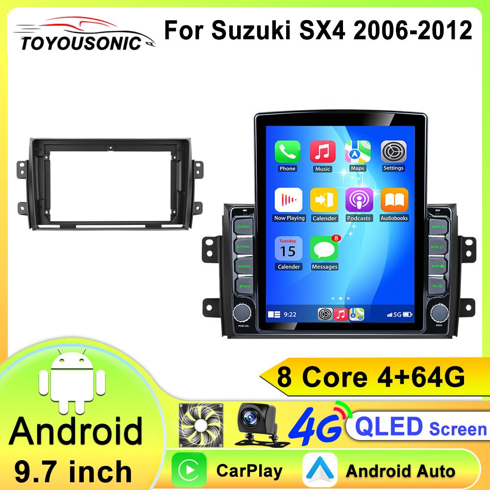 Android Car Radio для Suzuki SX4 2006 - 2014 для Fiat Sedici 189 2005 - 2014 Мультимедийный проигрыватель Навигация 2 din Carplay
