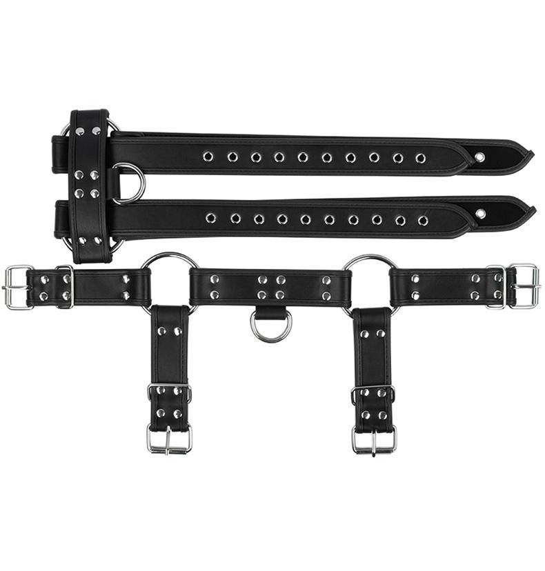 Adjustable Gay Body Bondage Harness Strap Fetish Gay Clothing Chest Faux Leather Harness Belts