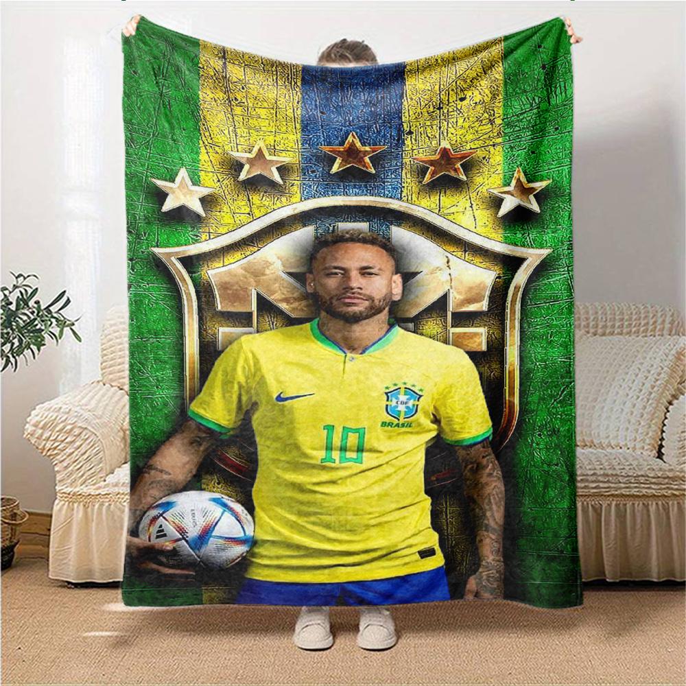 Prince Soccer printed flannel breathable and warm blanket, a stylish home gift, suitable for home, office and bedspread use. 15a166