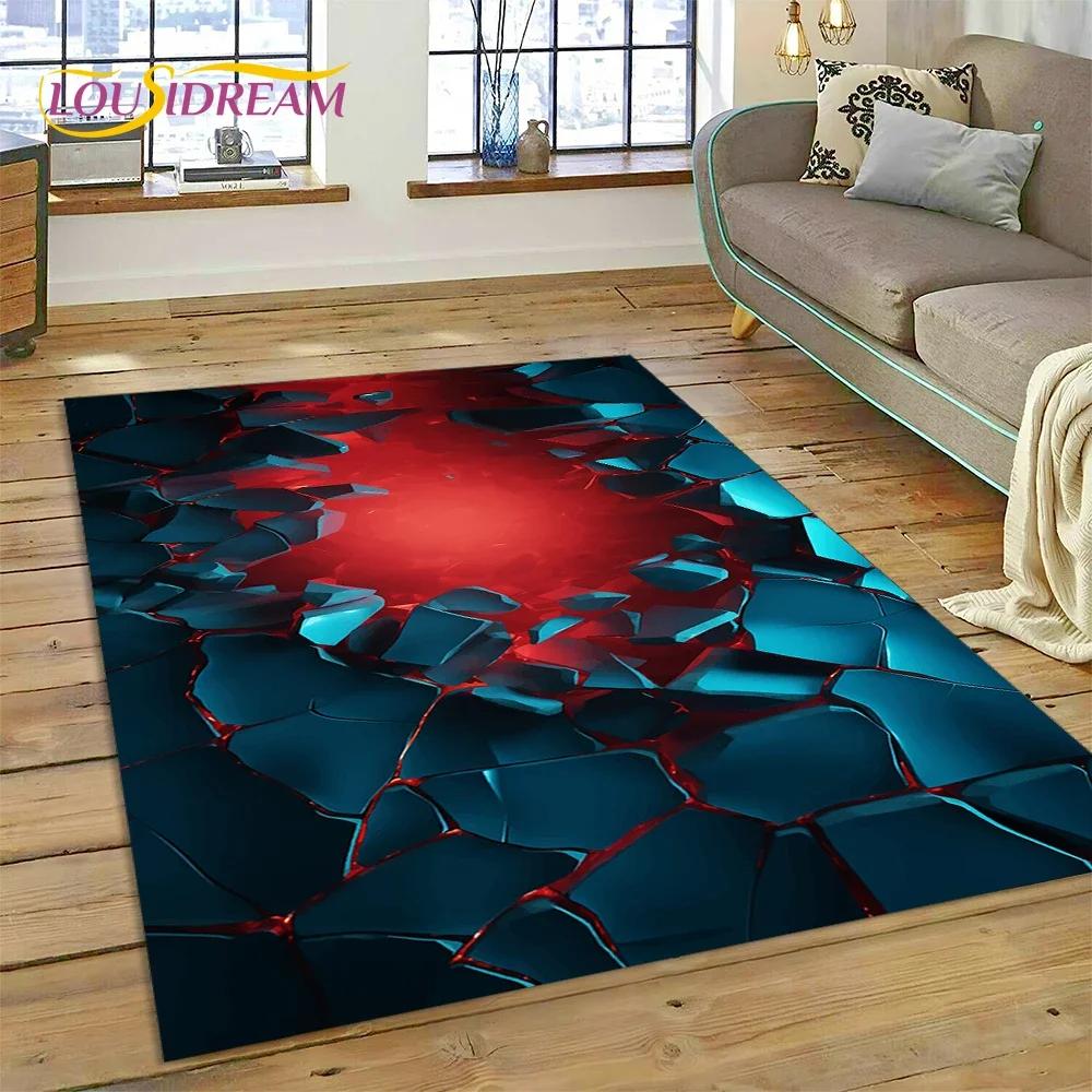 3D ковер с вулканом, лавой и магмой, ковер для спальни, гостиной, домашний диван, украшение, детская игра, большой декор, напольный коврик, нескользящий подарок