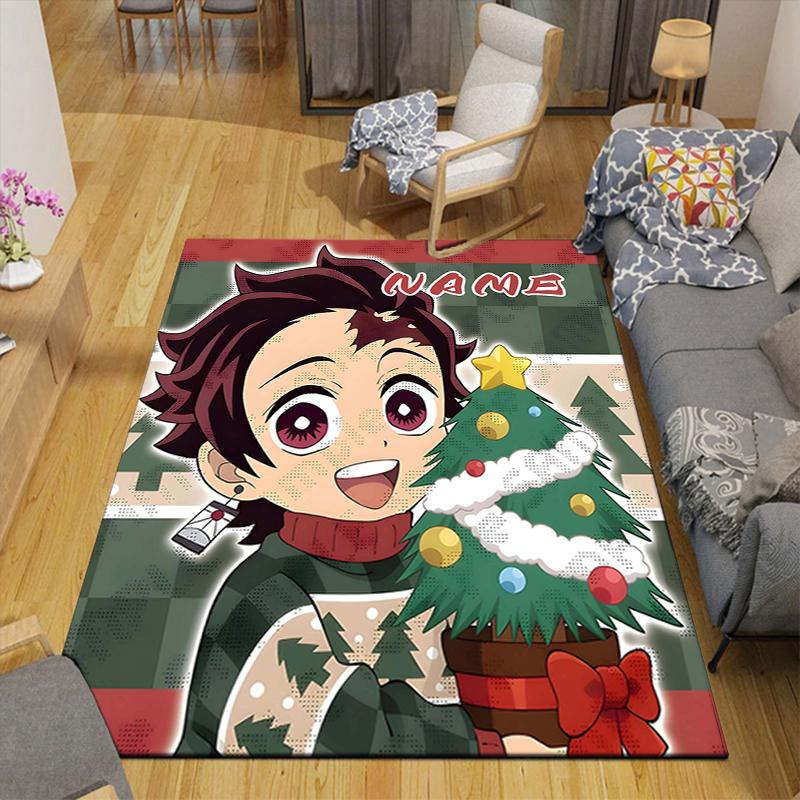 Custom 1Pc Christmas Spirit Art Rug Office Carpet Indoor Outdoor Entrance Doormat Nonslip Soft And Comfortable Living Room D291527