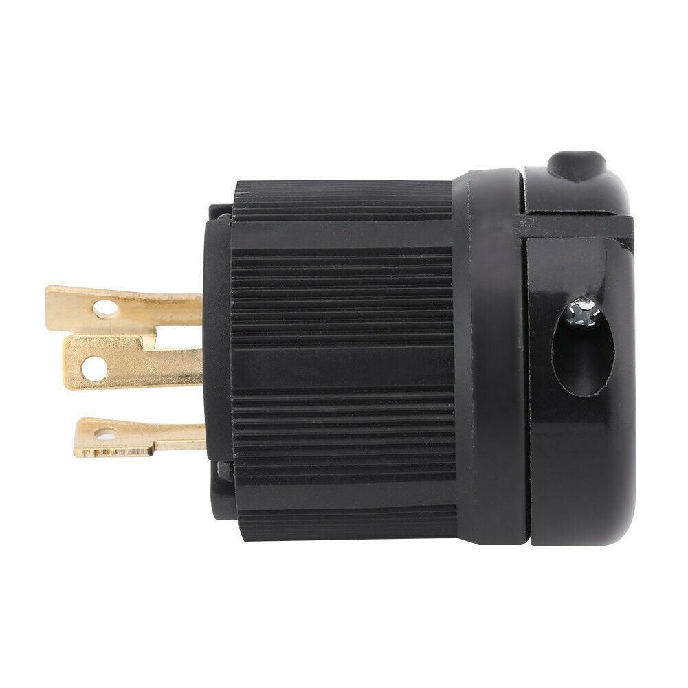 Вилка с замком NEMA 30A 250V Twist-Lock - 30P 3-полюсная с фиксацией провода - Электрическая вилка-разъем