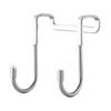1PC Stainless Steel Non-perforated Multi-purpose Double S Hook Hanging Hooks Hangers for Kitchen Bathroom