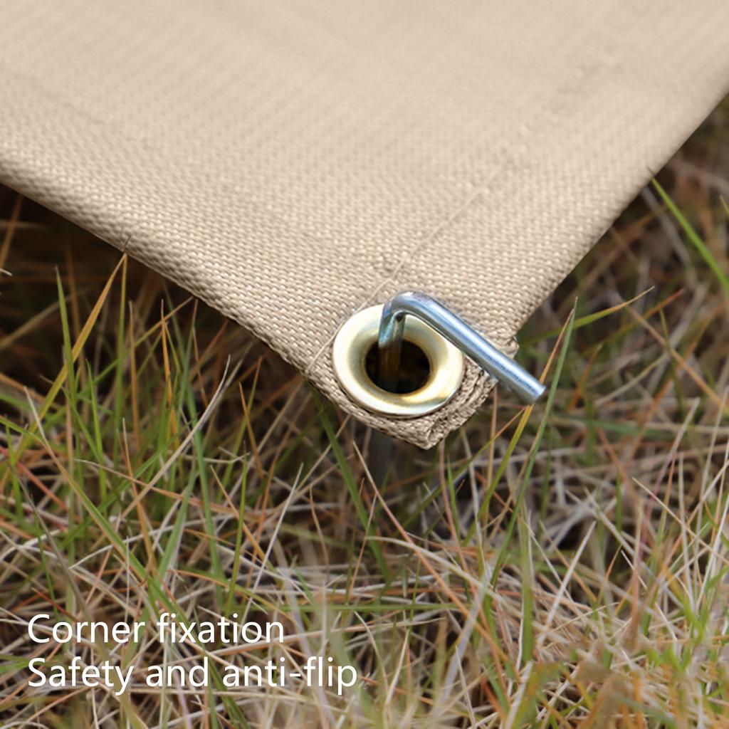 Огнестойкая ткань для защиты пола, складной огнестойкий коврик, термостойкое одеяло для барбекю и активного отдыха