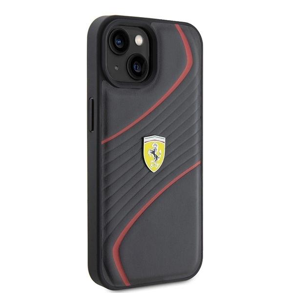 Ferrari Fehcp15Sptwk Iphone 15 6.1 Black/Black Hardcase Twist Metal Logo