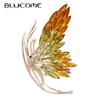 Rhinestone Beautiful Butterfly Brooches For Women Elegant Wedding Fashion Jewelry 3 Colors Available High Quality