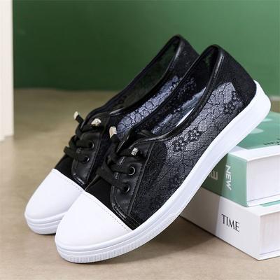 Женские летние новые парусиновые туфли-одиночки повседневные дышащие сетчатые белые туфли для женщин