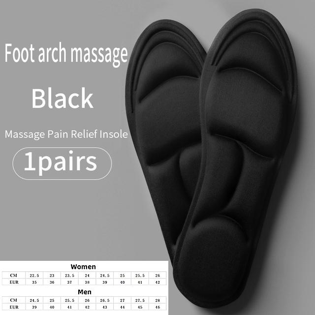 5D стельки для обуви, женские дышащие спортивные стельки для бега, поддержка свода стопы, подошвенный фасциит, подушечки для обуви, подошва из пены с эффектом памяти