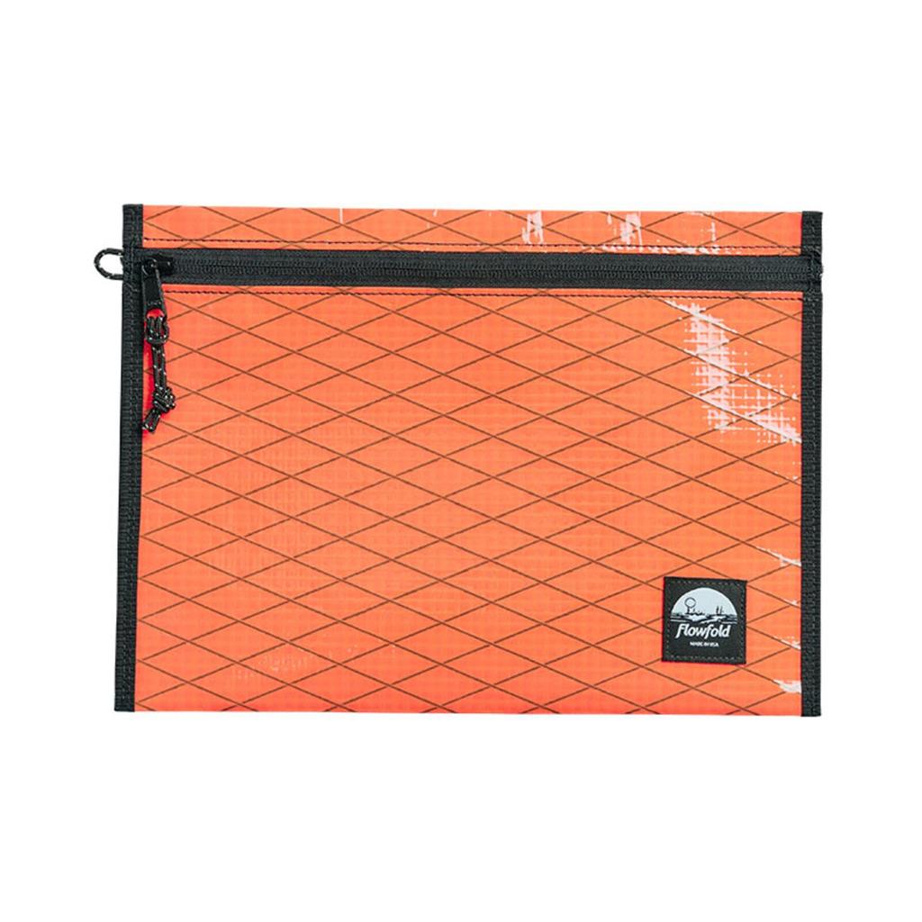 Flowfold Recycled Sailcloth Voyager Косметичка на молнии L Легкая дорожная косметичка CarrotSailcloth - fflrtp331-JP