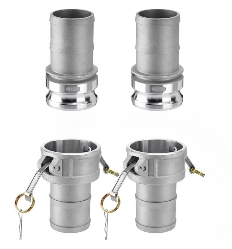 Алюминиевый муфта-соединитель Camlock для шлангов Нефтепромысловое распределение воды Алюминиевая конструкция Конструкция Cam and Groove Уплотнение в комплекте