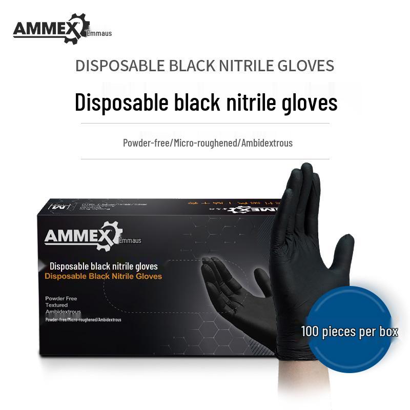 Aimas Blue Nitrile Disposable Protective Gloves – Thick, Durable, Food-Safe Inspection Gloves