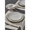 Фарфоровый столовый сервиз Aren, 16 предметов с серебряной сеткой