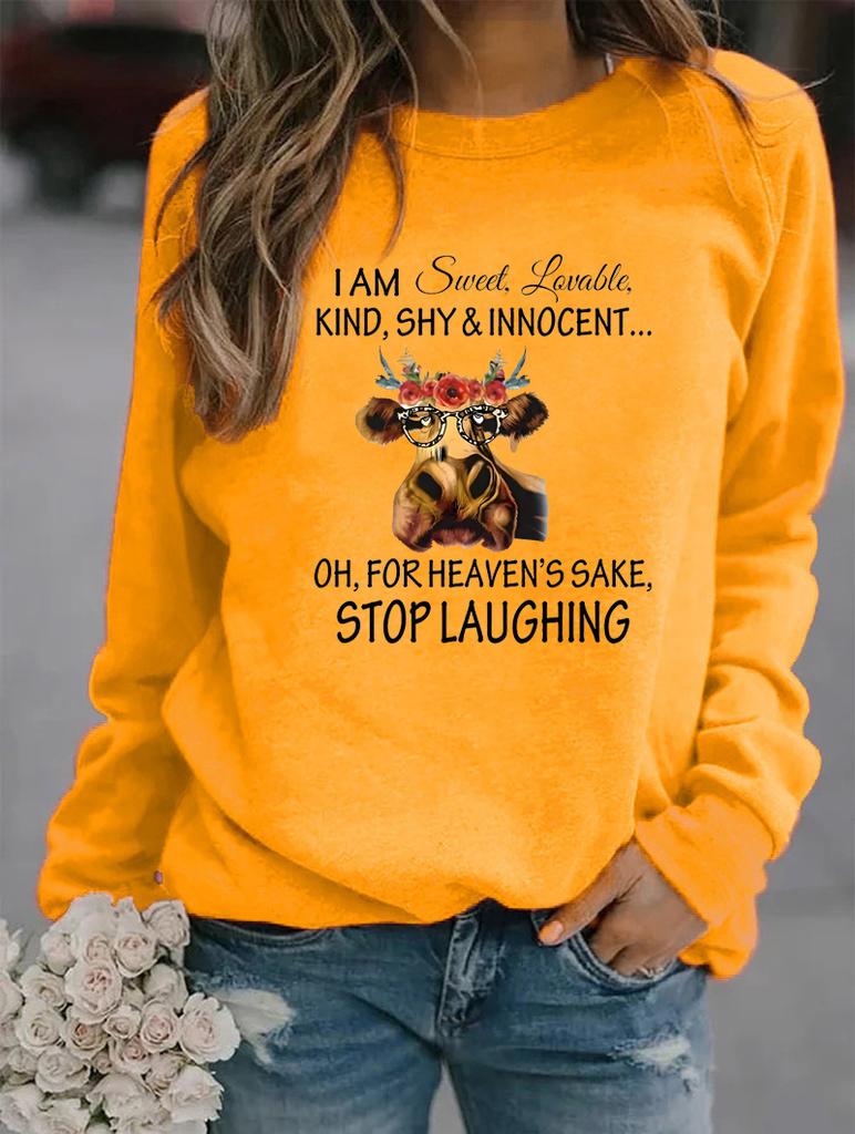 Женская зимняя модная толстовка с круглым вырезом и длинными рукавами, украшенная множеством стильных узоров