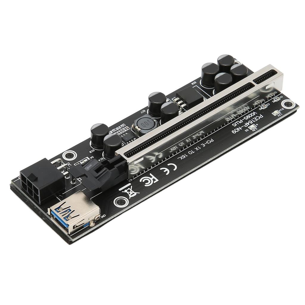 PCIE Riser Stable 8 FP Capacitors Gold Plated USB3.0 Interface Adapter Card for Win 7 for Win 8 for Win10 for Win XP