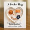 Sports-Themed Pocket Hug Football Golf Tennis Soccer Baseball Pocket Hug Heart Token Emotional Support Gift