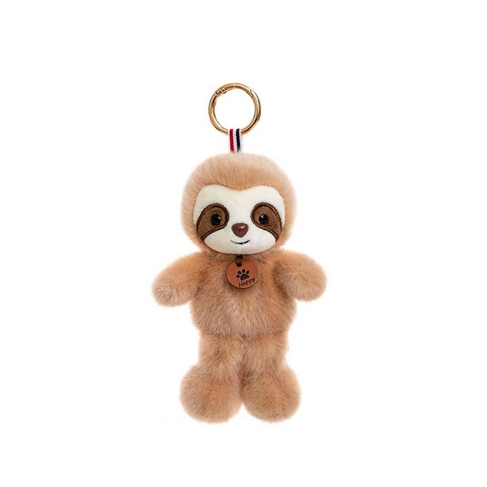 Polyester Cat Dog Pendant Bee Monkey Key Chain Creative Plush Animal Key Ring Students