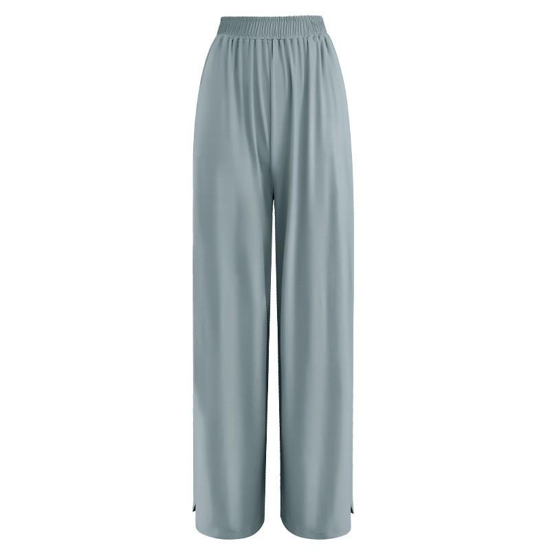 Женские брюки с широкими штанинами из ледяного шелка с защитой от солнца UPF50+ – защита от УФ-лучей, прохладные, свободного кроя, летний стиль