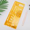 Durable K Resin Military Drawing Template Drafting Ruler Stencil Measuring Tool
