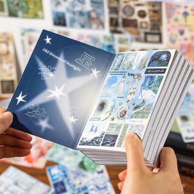Книга наклеек в стиле Yu Xian Dream Core: Универсальное DIY украшение для журнала и телефона