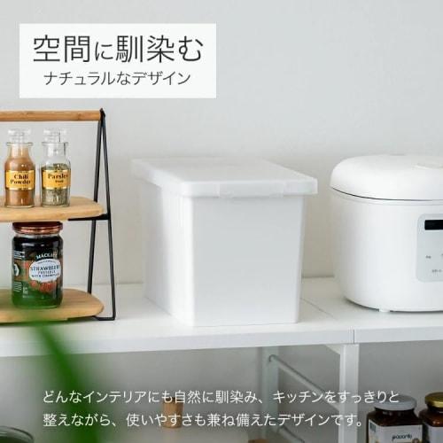 Asvel S-sealed Rice Container, 6kg, with Gasket and Lock, Simple, Stylish Interior Design, Black
