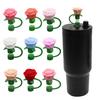 1/9Pcs Silicone Straw Caps for 30/40 Oz Cup Cute Flower Shape