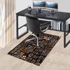 1pc Aztec Pattern Chair Mat - Office Desk Rug with Festive Aztec Designs, Non-Slip Carpet for Home and Office Use, Suitable for All Seasons.P015