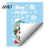 Christmas Party Supplies for Windows Window Stickers, Static PVC Decals with Santa Claus Reindeer Snowman Thickened Durable Holiday Clings Patterns,